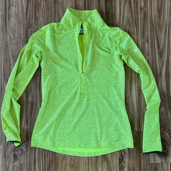 Nike Neon Long Sleeve Top, hyper warm half zip - Picture 1 of 4